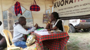 The Kuona Trust stand during the event